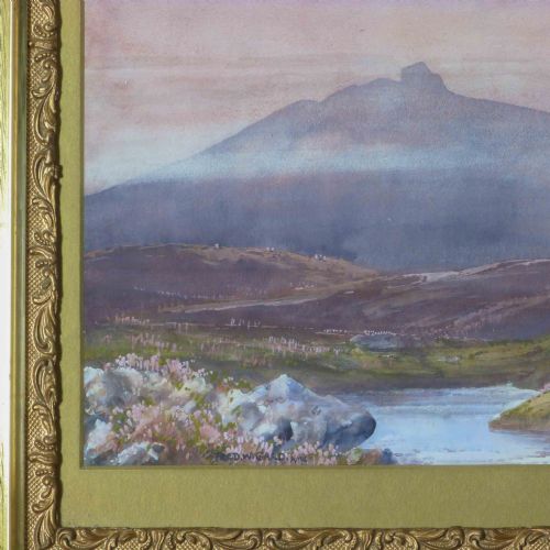 VICTORIAN WATERCOLOUR EVENING ON DARTMOOR - ADDITIONAL PHOTO 6