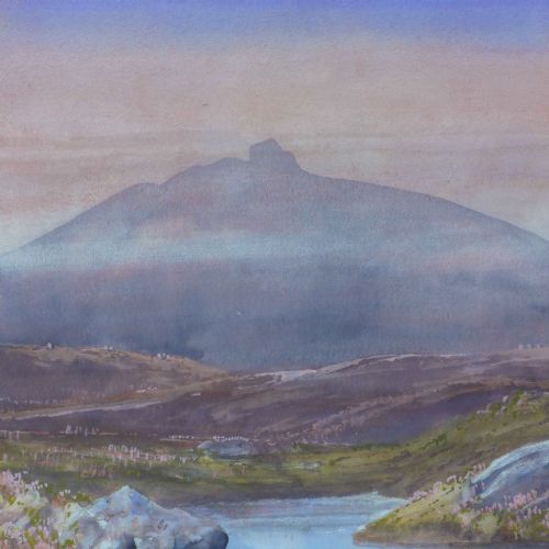 VICTORIAN WATERCOLOUR EVENING ON DARTMOOR - ADDITIONAL PHOTO 7