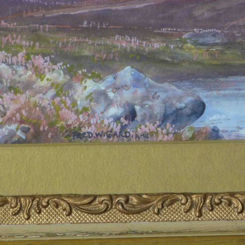 VICTORIAN WATERCOLOUR EVENING ON DARTMOOR - ADDITIONAL PHOTO 8