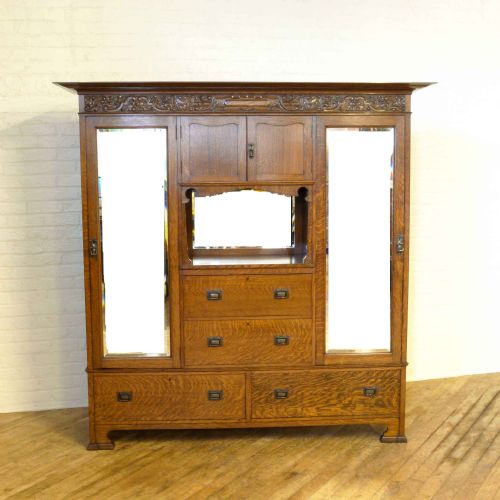 FINE ARTS CRAFTS OAK WARDROBE - ADDITIONAL PHOTO 7