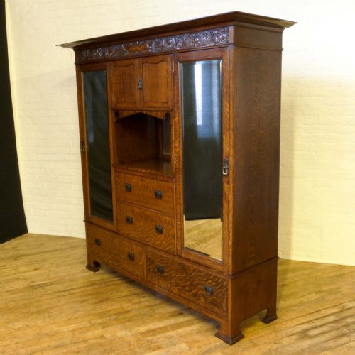 FINE ARTS CRAFTS OAK WARDROBE - ADDITIONAL PHOTO 13