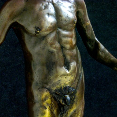 VICTORIAN BRONZE FIGURE - ADDITIONAL PHOTO 6