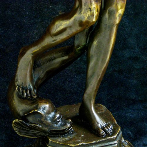 VICTORIAN BRONZE FIGURE - ADDITIONAL PHOTO 8