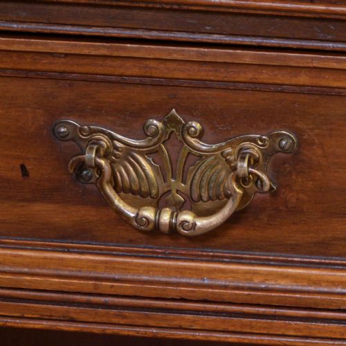 LATE VICTORIAN WALNUT BOOKCASE - ADDITIONAL PHOTO 6