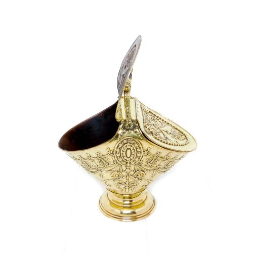EDWARDIAN BRASS COAL HELMET - ADDITIONAL PHOTO 14
