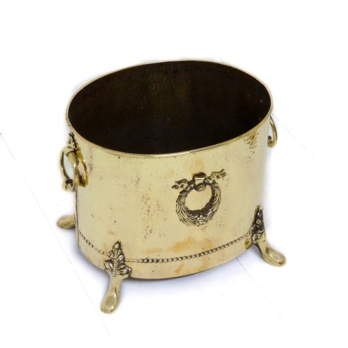 OVAL BRASS LIDDED COAL BOX - ADDITIONAL PHOTO 1