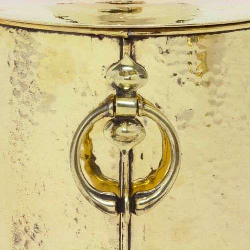 OVAL BRASS LIDDED COAL BOX - ADDITIONAL PHOTO 3