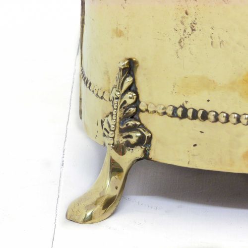 OVAL BRASS LIDDED COAL BOX - ADDITIONAL PHOTO 8