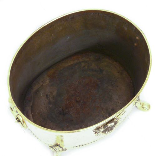 OVAL BRASS LIDDED COAL BOX - ADDITIONAL PHOTO 10