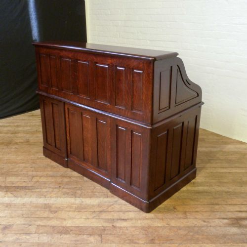 EDWARDIAN OAK ROLL TOP DESK - ADDITIONAL PHOTO 11