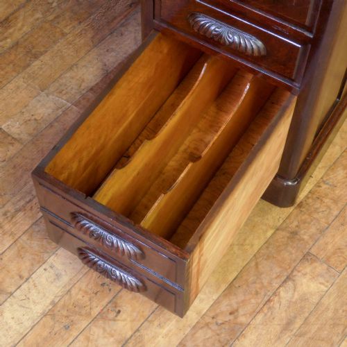 EDWARDIAN OAK ROLL TOP DESK - ADDITIONAL PHOTO 14