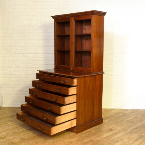 VICTORIAN MAHOGANY ARCHITECTS BOOKCASE - ADDITIONAL PHOTO 1