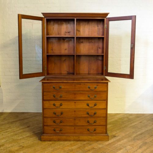 VICTORIAN MAHOGANY ARCHITECTS BOOKCASE - ADDITIONAL PHOTO 2
