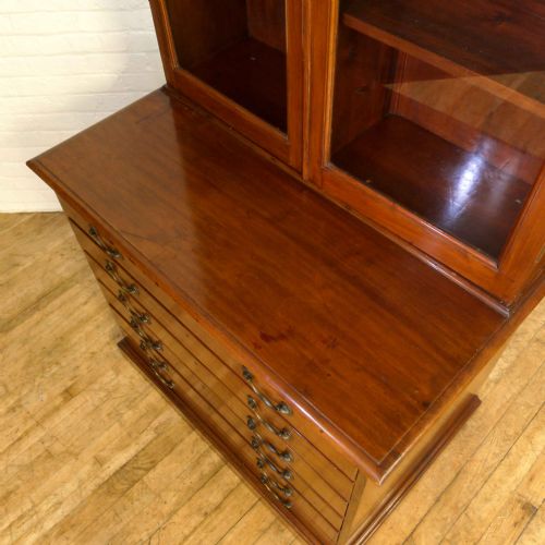 VICTORIAN MAHOGANY ARCHITECTS BOOKCASE - ADDITIONAL PHOTO 3