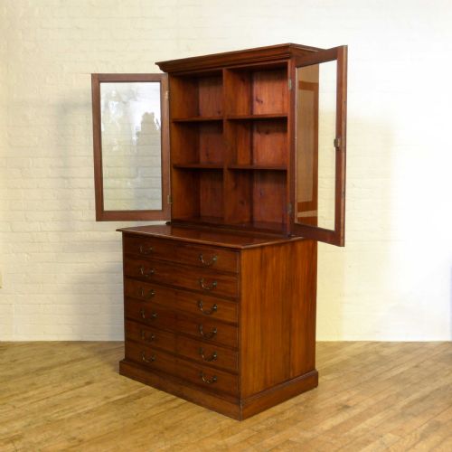 VICTORIAN MAHOGANY ARCHITECTS BOOKCASE - ADDITIONAL PHOTO 9