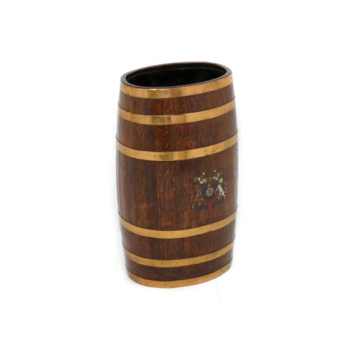VICTORIAN OAK NAVY RUM BARREL - ADDITIONAL PHOTO 1