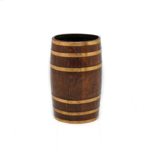 VICTORIAN OAK NAVY RUM BARREL - ADDITIONAL PHOTO 2