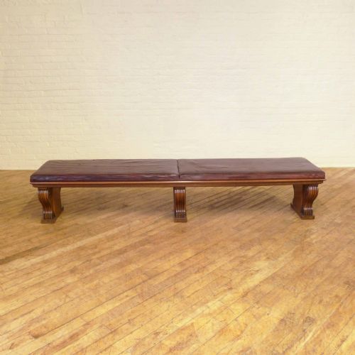 VICTORIAN LEATHER GALLERY SEAT - ADDITIONAL PHOTO 3