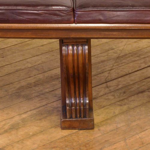 VICTORIAN LEATHER GALLERY SEAT - ADDITIONAL PHOTO 6