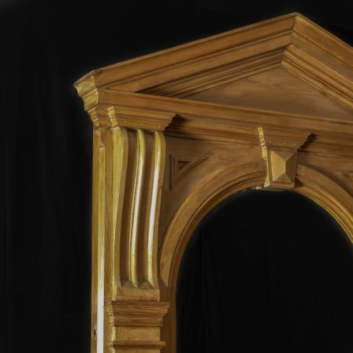 MASSIVE VICTORIAN PINE ARCHITECTURAL MIRROR - ADDITIONAL PHOTO 2