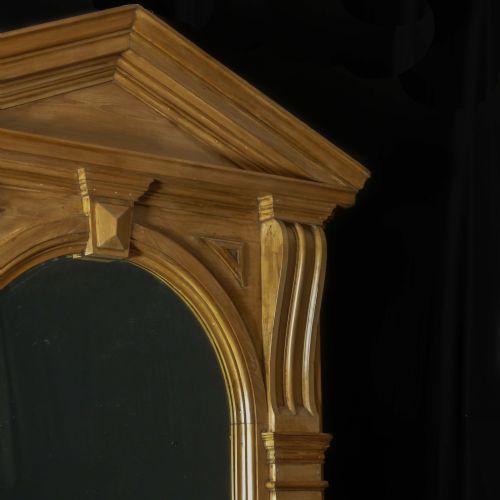 MASSIVE VICTORIAN PINE ARCHITECTURAL MIRROR - ADDITIONAL PHOTO 5