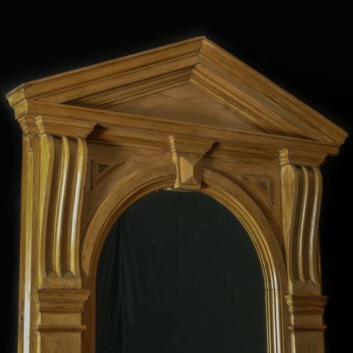 MASSIVE VICTORIAN PINE ARCHITECTURAL MIRROR - ADDITIONAL PHOTO 7