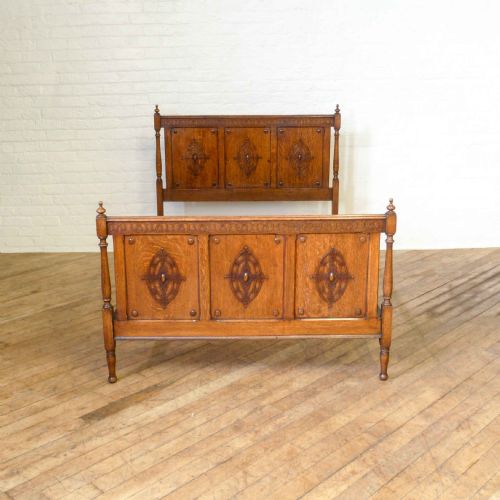VINTAGE OAK BEDSTEAD - ADDITIONAL PHOTO 2