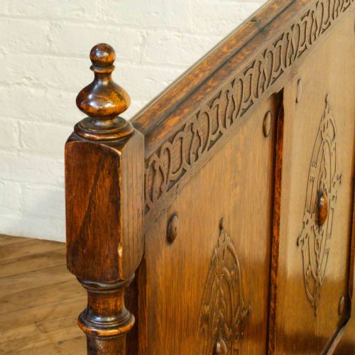 VINTAGE OAK BEDSTEAD - ADDITIONAL PHOTO 7