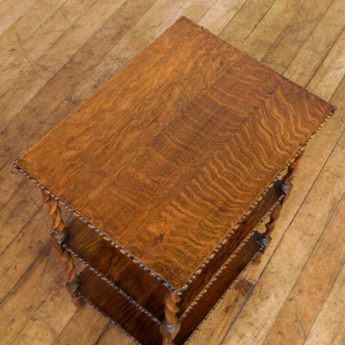 OAK THREE TIER WHATNOT - ADDITIONAL PHOTO 3