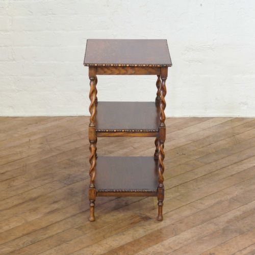 OAK THREE TIER WHATNOT - ADDITIONAL PHOTO 2