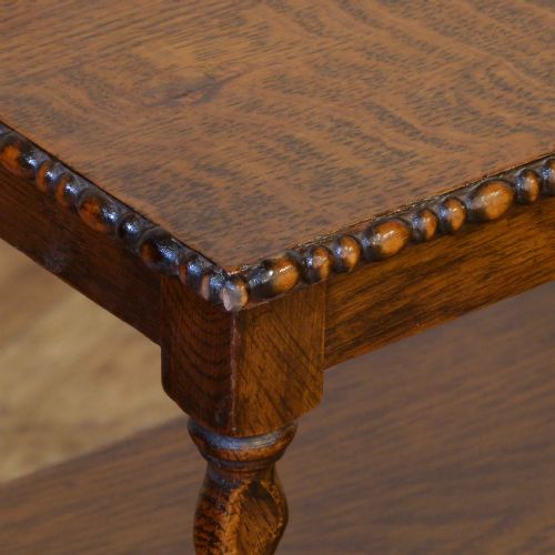 OAK THREE TIER WHATNOT - ADDITIONAL PHOTO 5
