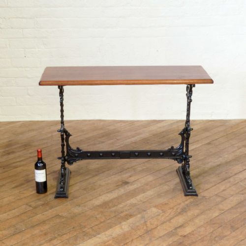 VICTORIAN CAST IRON PUB TABLE - ADDITIONAL PHOTO 1