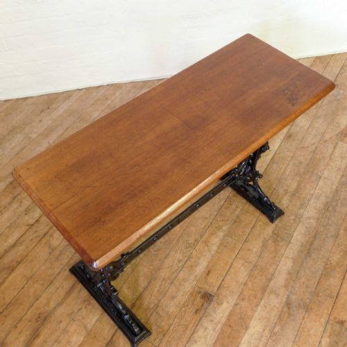 VICTORIAN CAST IRON PUB TABLE - ADDITIONAL PHOTO 2