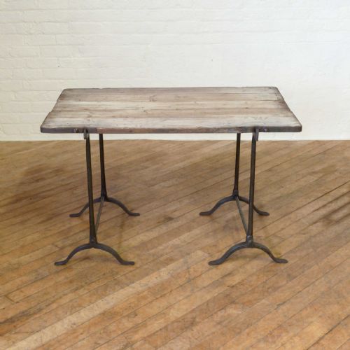 VICTORIAN PINE TRESTLE TABLE - ADDITIONAL PHOTO 1