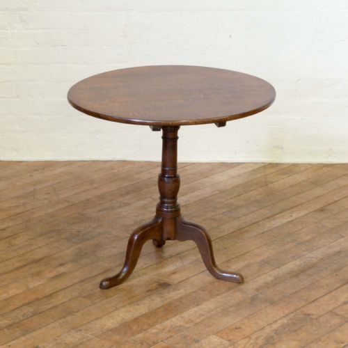 georgian oak tripod table - CATEGORY: ANTIQUE TABLES - DATED 1750