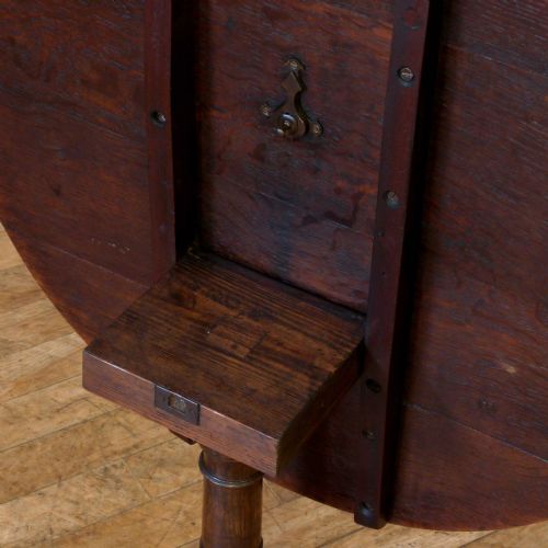 GEORGIAN OAK TRIPOD TABLE - ADDITIONAL PHOTO 2