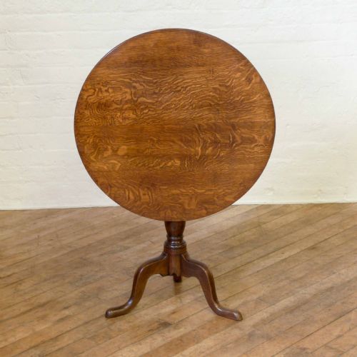 GEORGIAN OAK TRIPOD TABLE - ADDITIONAL PHOTO 8