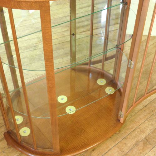PAIR OF OAK ART DECO CABINETS - ADDITIONAL PHOTO 4