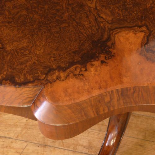 VICTORIAN WALNUT LOO TABLE - ADDITIONAL PHOTO 2