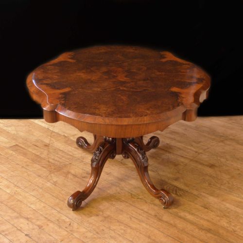 VICTORIAN WALNUT LOO TABLE - ADDITIONAL PHOTO 6