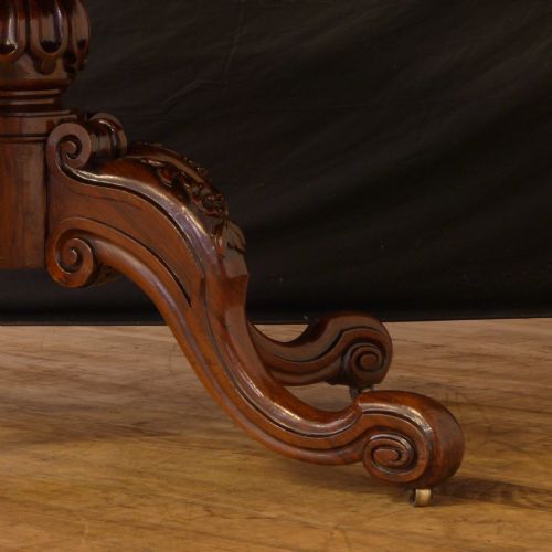 VICTORIAN WALNUT LOO TABLE - ADDITIONAL PHOTO 5