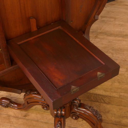 VICTORIAN WALNUT LOO TABLE - ADDITIONAL PHOTO 7