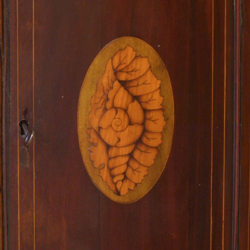 GEORGIAN BOW FRONT CORNER CUPBOARD - ADDITIONAL PHOTO 5