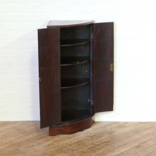 GEORGIAN BOW FRONT CORNER CUPBOARD - ADDITIONAL PHOTO 7