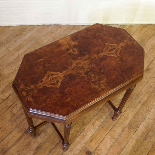 EDWARDIAN WALNUT WINDOW TABLE - ADDITIONAL PHOTO 1
