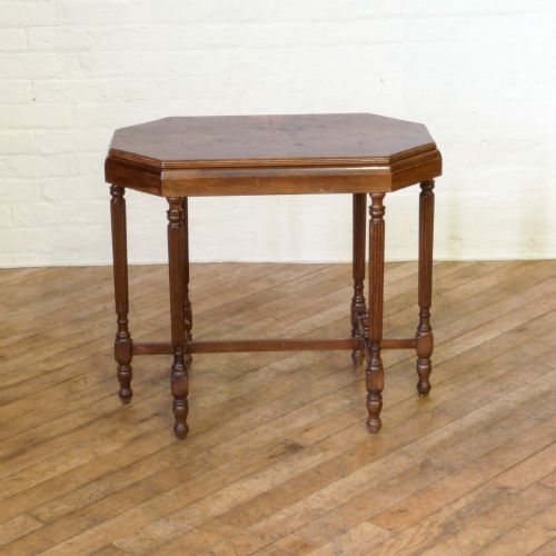 EDWARDIAN WALNUT WINDOW TABLE - ADDITIONAL PHOTO 6