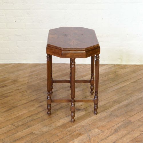 EDWARDIAN WALNUT WINDOW TABLE - ADDITIONAL PHOTO 7