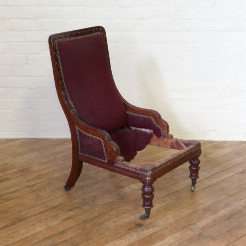 mahogany frame ladies chair - CATEGORY: ANTIQUE CHAIRS - DATED 1890