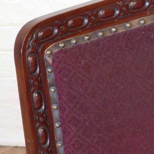 MAHOGANY FRAME LADIES CHAIR - ADDITIONAL PHOTO 6