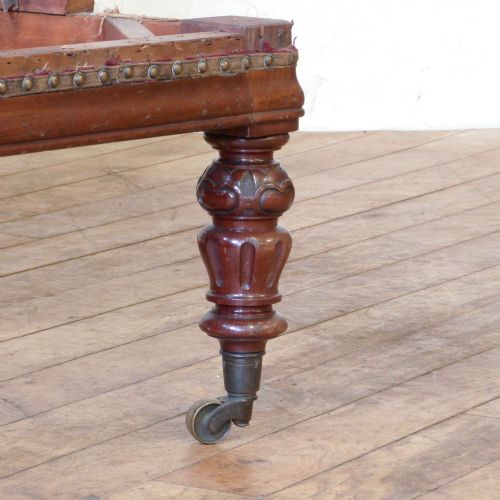 MAHOGANY FRAME LADIES CHAIR - ADDITIONAL PHOTO 7
